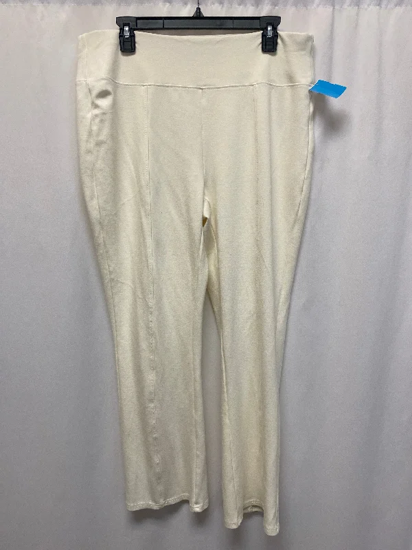 Pants Dress By Clothes Mentor In Cream, Size: Xl