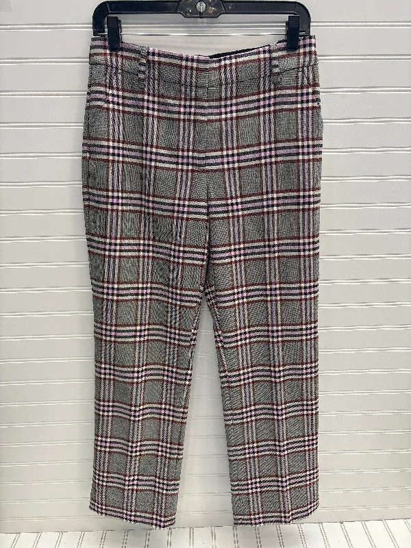 Pants Designer By Derek Lam In Plaid Pattern, Size: 4