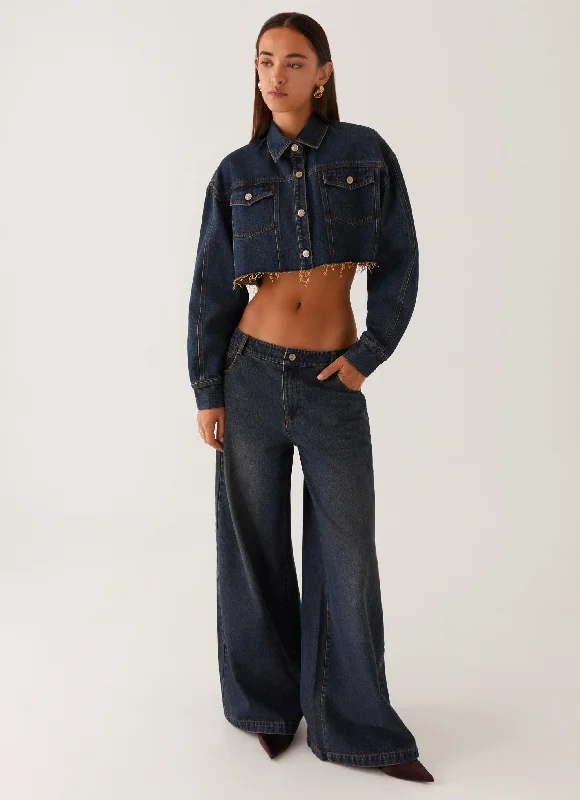 Colorado Wide Leg Jeans - Blue