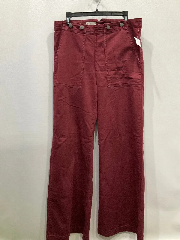 Pants Chinos & Khakis By Pilcro In Maroon, Size: 6