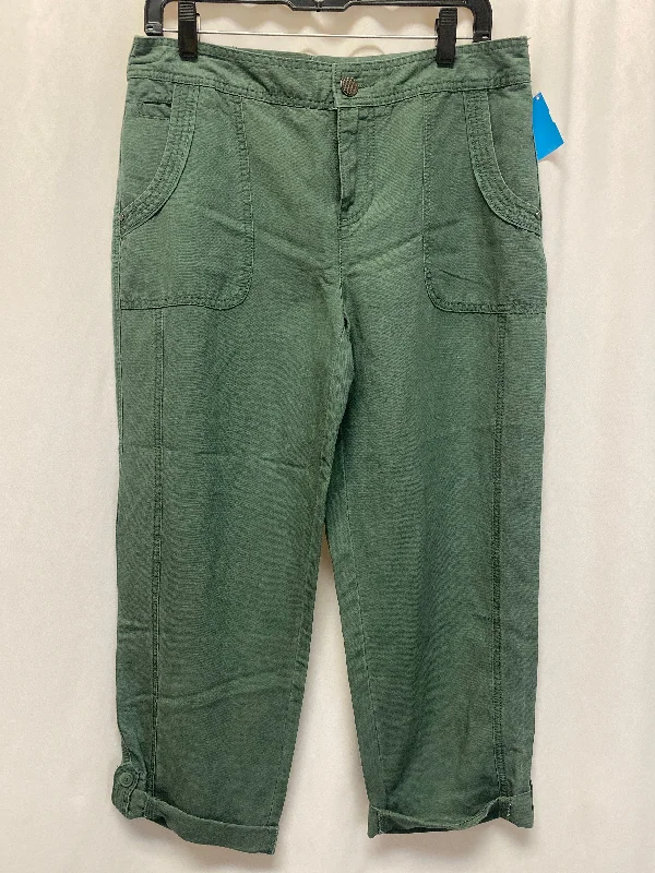 Pants Cropped By Intro In Green, Size: 6