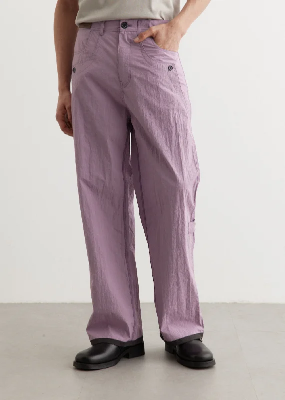 Crack Nylon Inside-Out Trousers