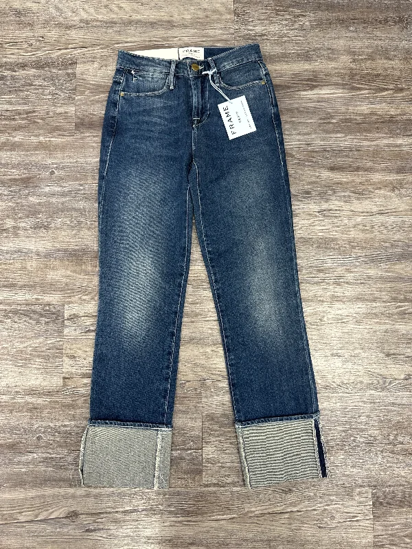 Jeans Designer By Frame In Blue Denim, Size: 000