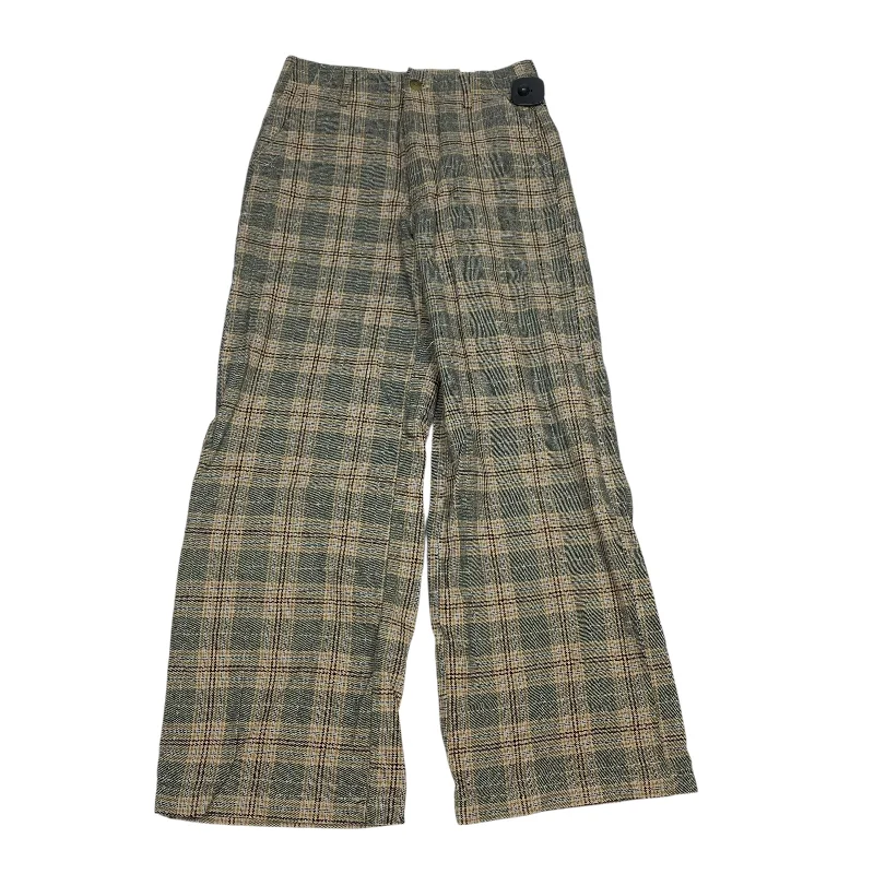 Pants Wide Leg By American Eagle In Plaid Pattern, Size: 4