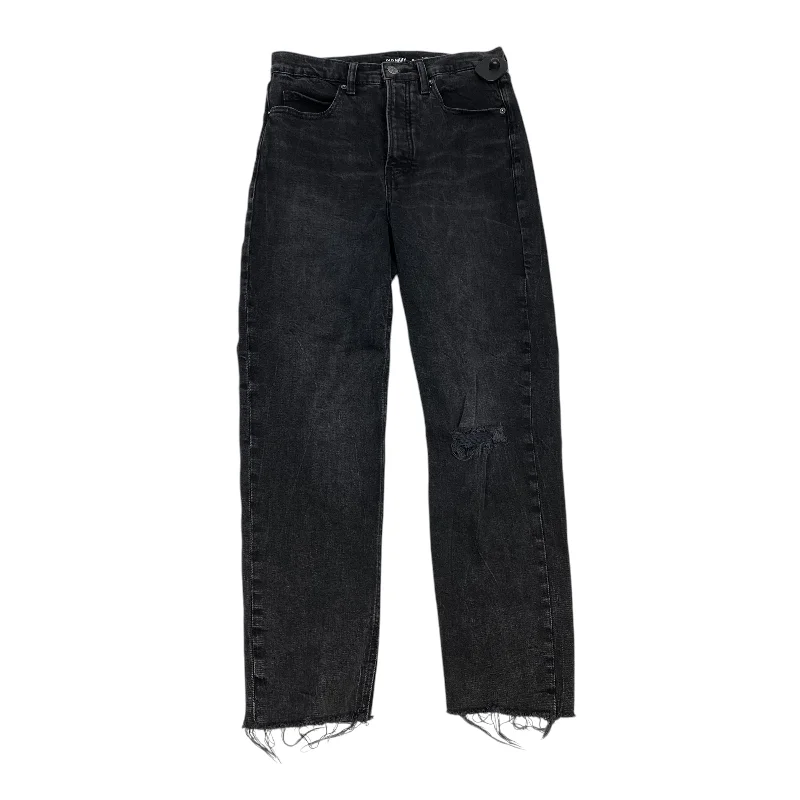 Jeans Straight By Old Navy In Black Denim, Size: 6