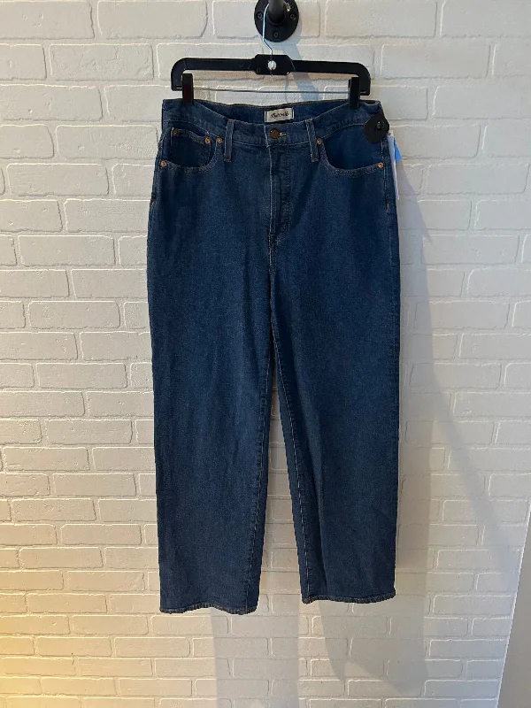 Jeans Wide Leg By Madewell In Blue Denim, Size: 10