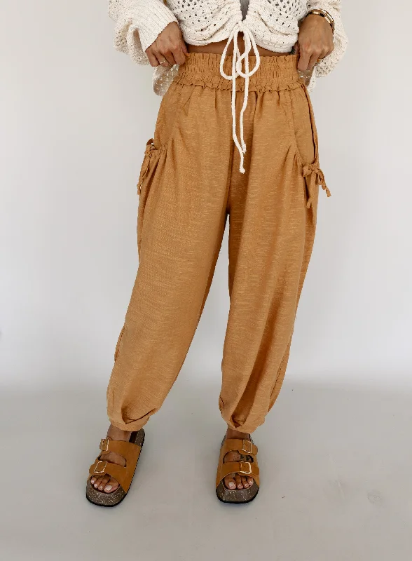 Radio Relaxed Fit Joggers - Ochre - Final Sale