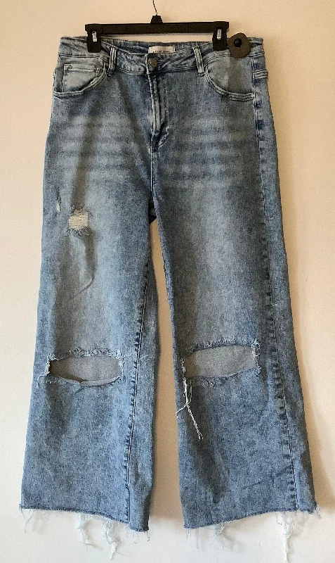 Jeans Straight By Risen In Blue Denim, Size: 2x