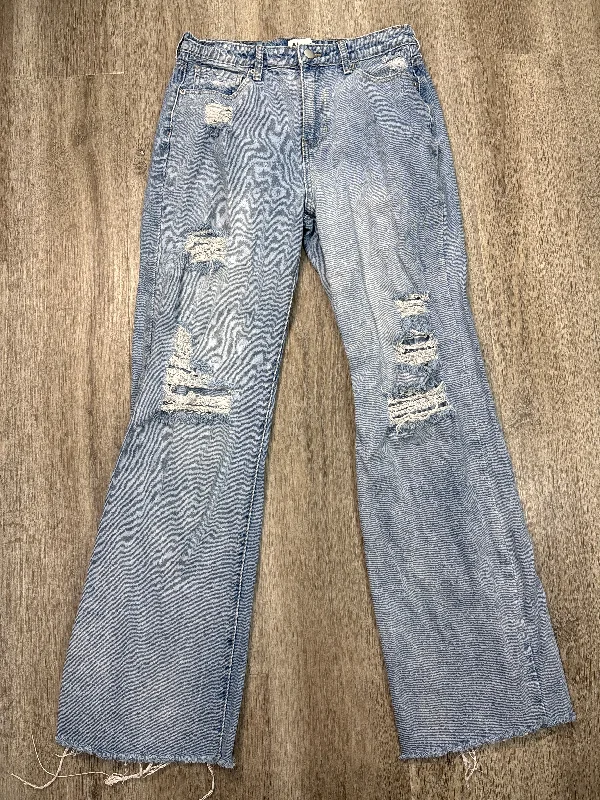 Jeans Flared By Abound In Blue Denim, Size: 8