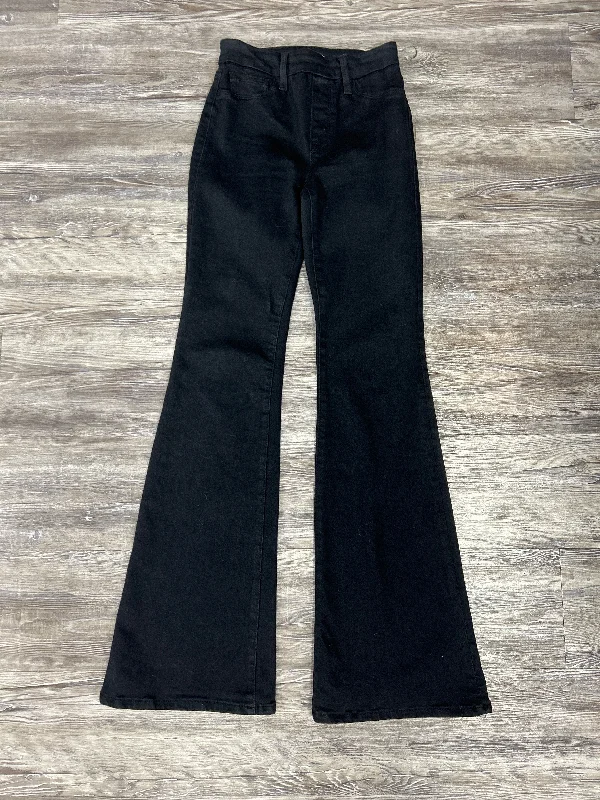 Jeans Designer By Good American In Black Denim, Size: S