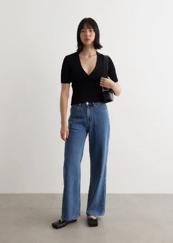 Crash Wide Leg Jeans