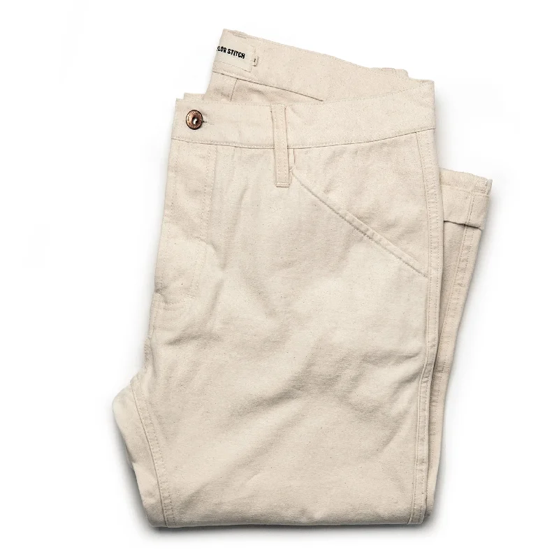 The Camp Pant in Natural Reverse Sateen