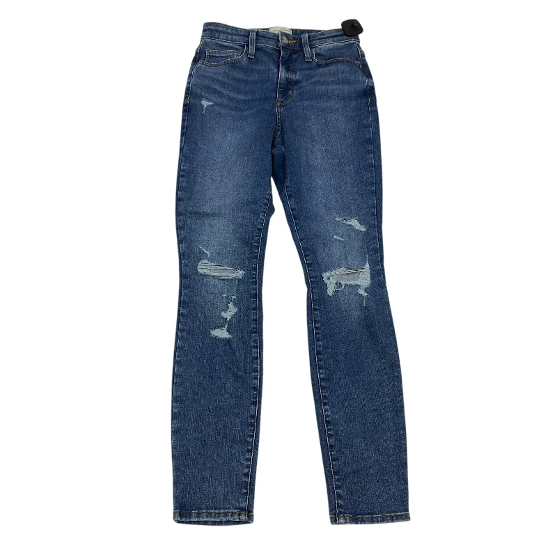 Jeans Skinny By Universal Thread In Blue Denim, Size: 6