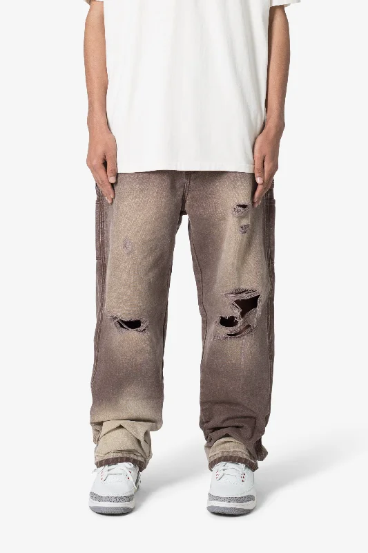 Ultra Baggy Work Pants - Brown