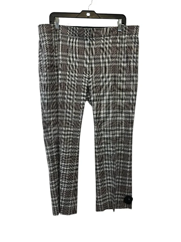 Pants Designer By Hugo Boss In Plaid Pattern, Size: 12