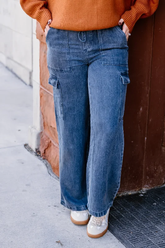 Rhoda Pants | Dark Denim Wash