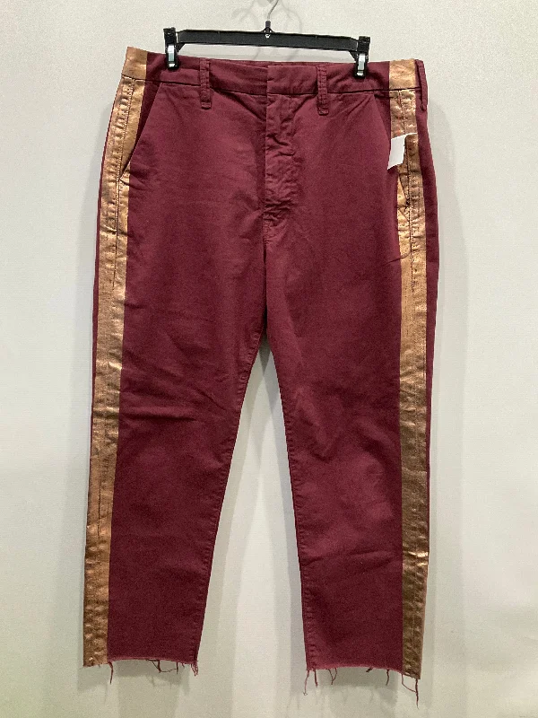 Pants Chinos & Khakis By Mother In Maroon, Size: 10