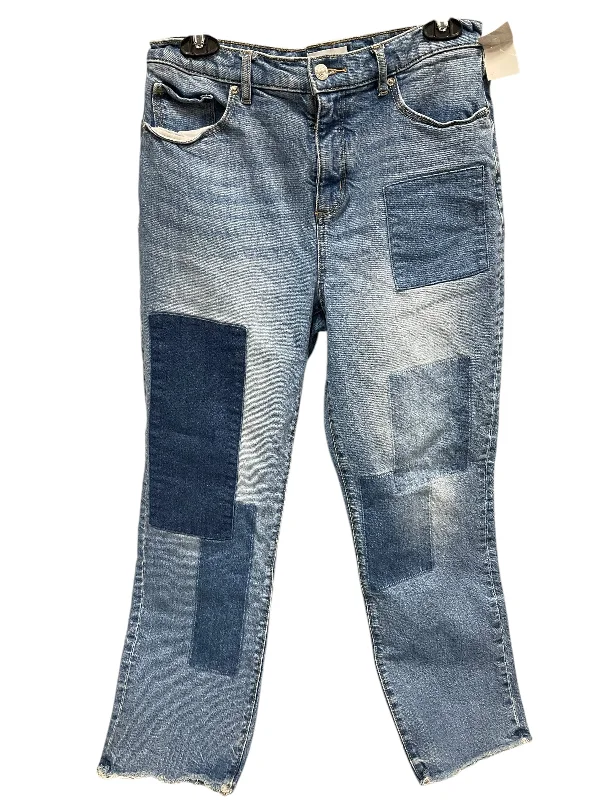 Jeans Straight By Loft In Blue Denim, Size: 6