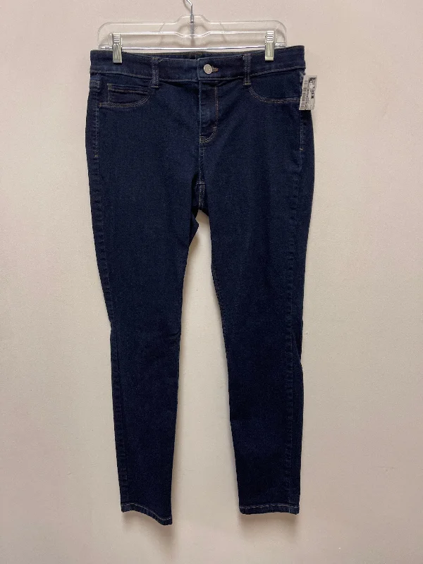 Jeans Skinny By White House Black Market In Blue Denim, Size: 8