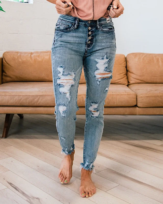 Judy Blue Ellie Distressed Skinny Jeans FINAL SALE