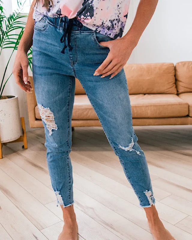 Poppy Distressed Jogger Jeans FINAL SALE