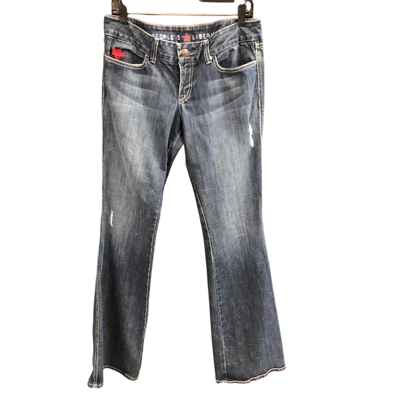 Jeans Designer By People's Liberation In Blue Denim, Size: 6