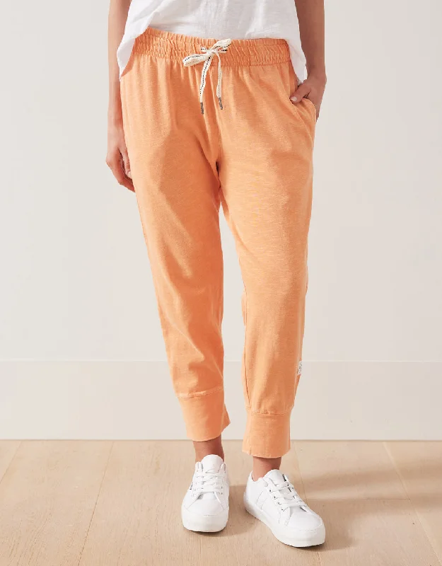 Washed 3/4 Brunch Pants - Peach