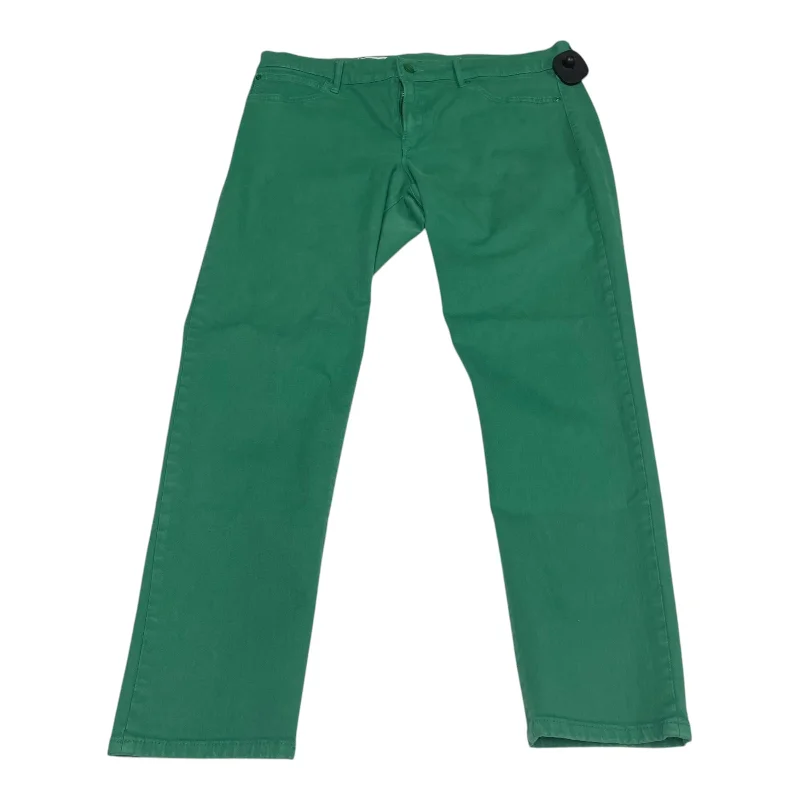 Jeans Skinny By Gap In Green Denim, Size: 12