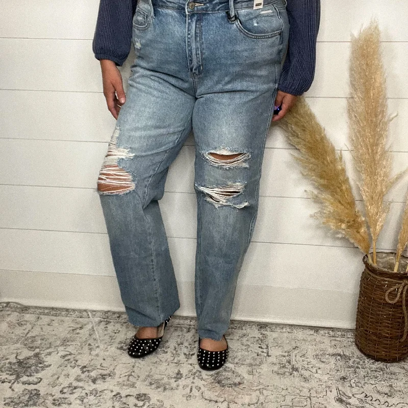 Judy Blue "Vanished" Rigid Straight Leg Jeans