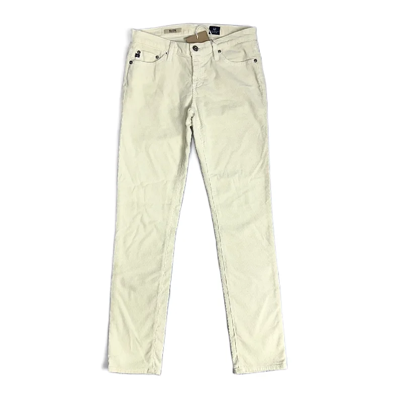 Pants Corduroy By Ag Jeans In White, Size: 4