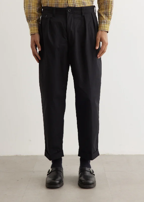 2 Pleats Twill Pants