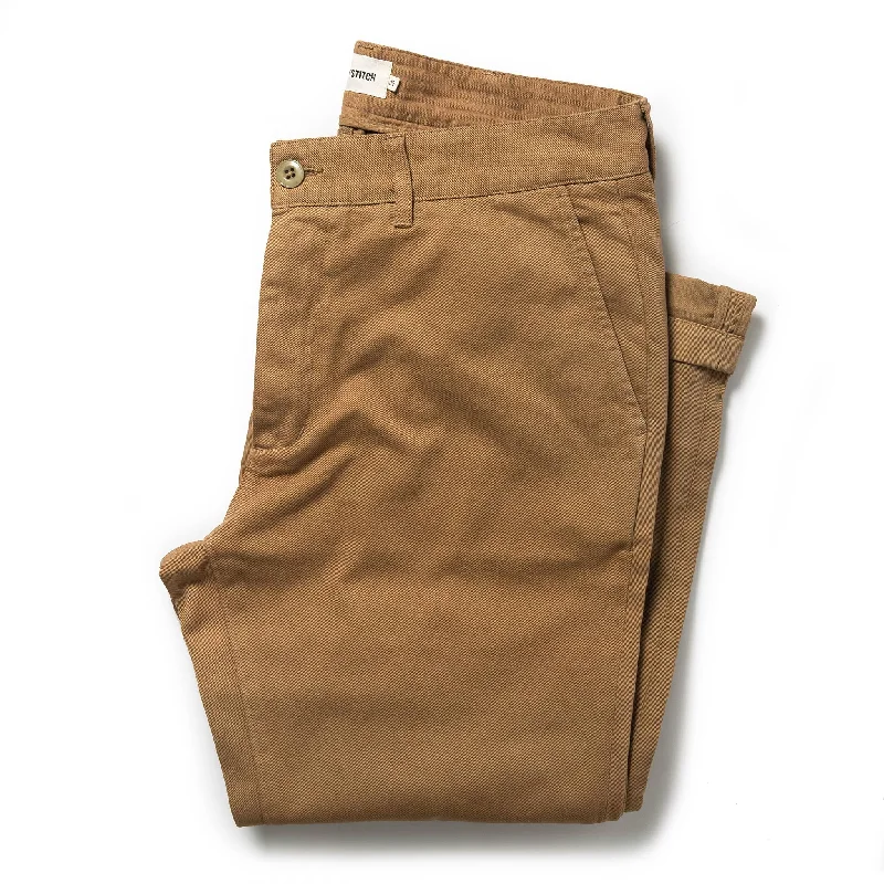 The Slim Foundation Pant in Organic British Khaki