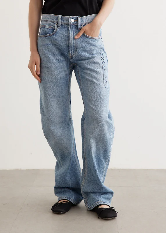 Mid Rise Bowed Gusset Jeans