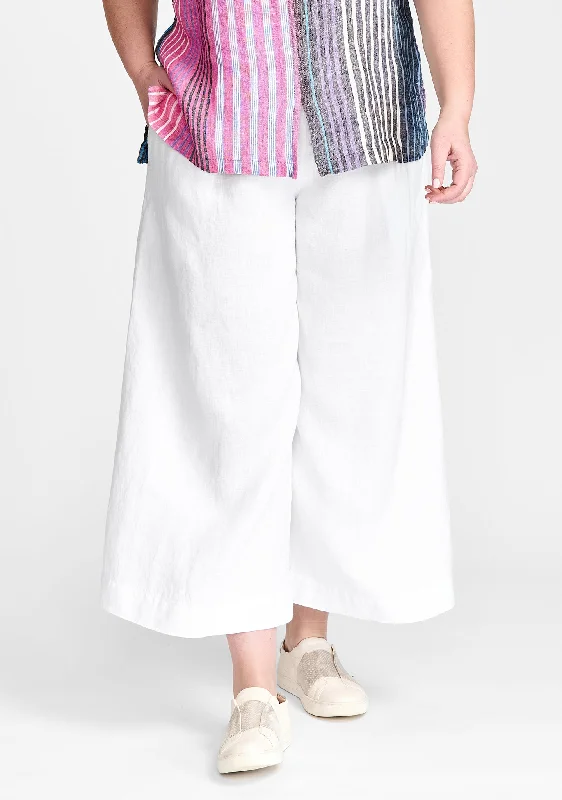 Pleated Pant - Wide Leg Linen Pants - FINAL SALE