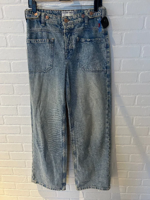 Jeans Wide Leg By We The Free In Blue Denim, Size: 2