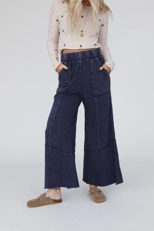 The Nest Sunset Shore Wide Leg Pants - Midnight