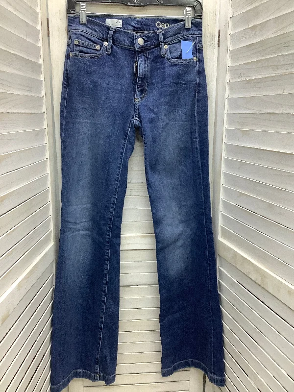 Jeans Flared By Gap In Blue Denim, Size: 6