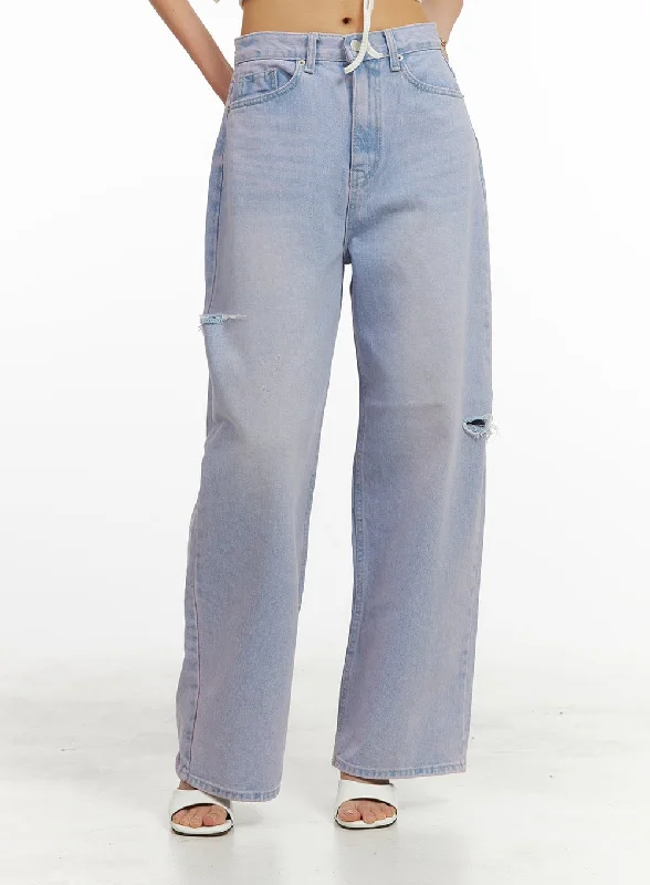 High Waist Wide Leg Jeans CY424