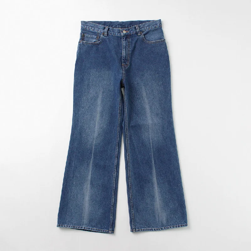 FREEMANS SPORTING CLUB / Francis Boots Cut Jeans Center Crease