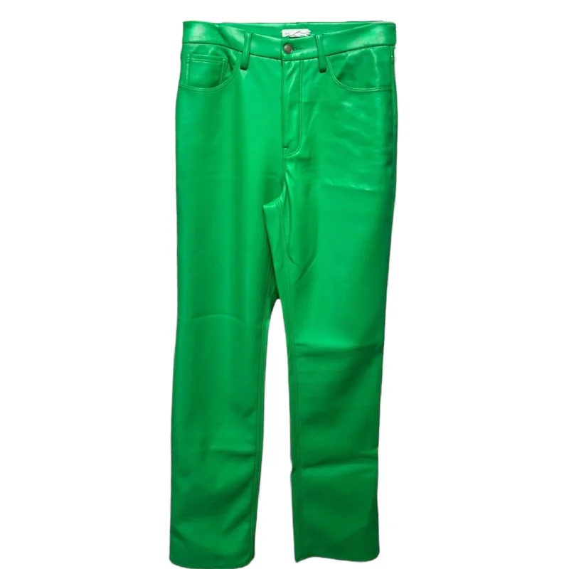 Good Icon Faux Leather Pants By Good American In Green, Size: 10