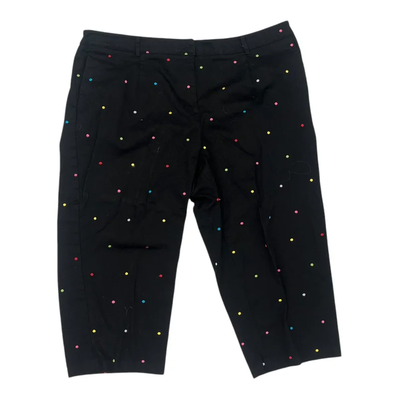 Pants Cropped By Briggs In Polkadot Pattern, Size:22