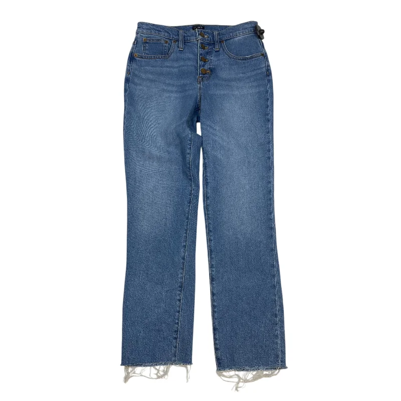 Jeans Straight By J. Crew In Blue Denim, Size: 2