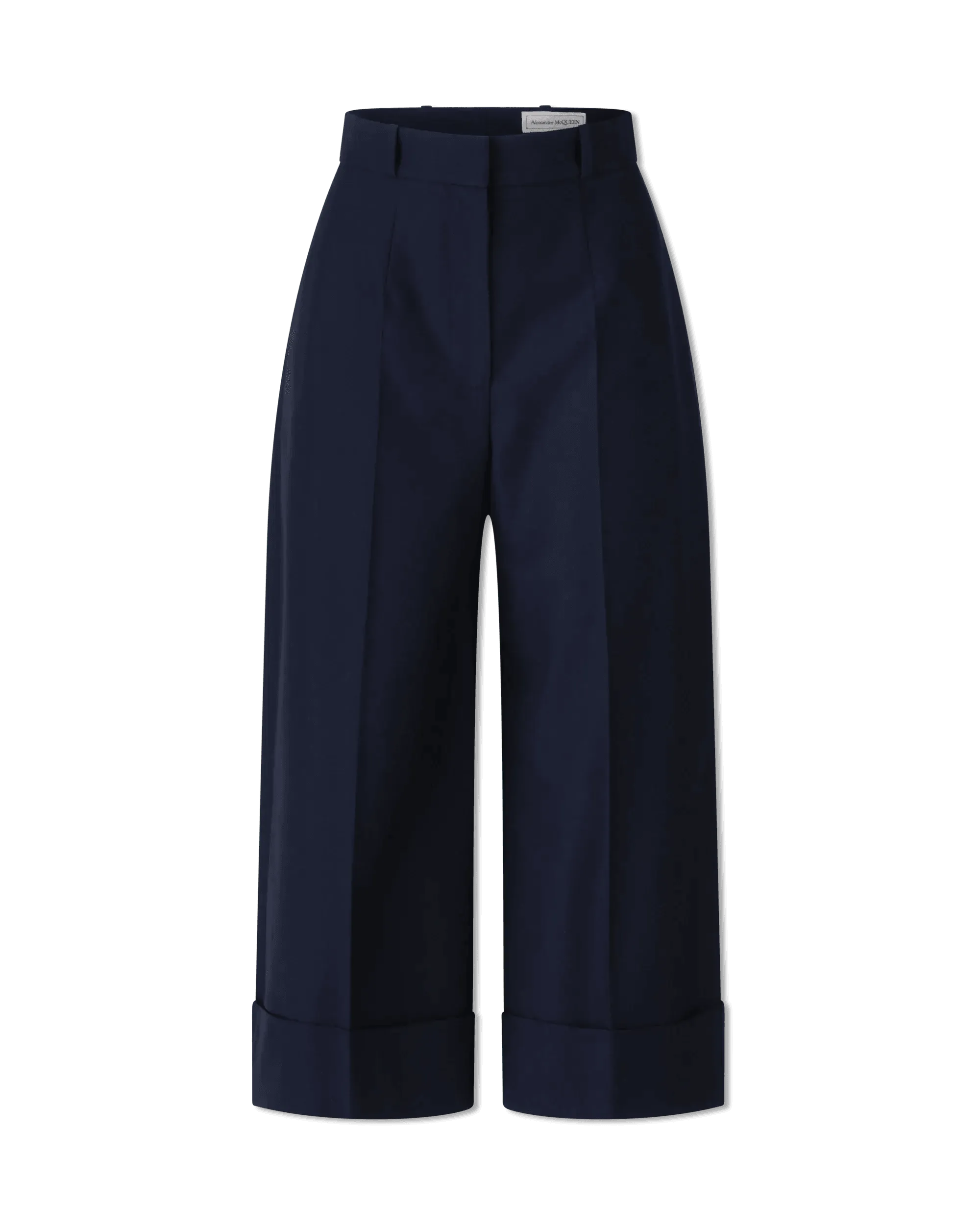 High-Waisted Wide-Leg Cropped Pants