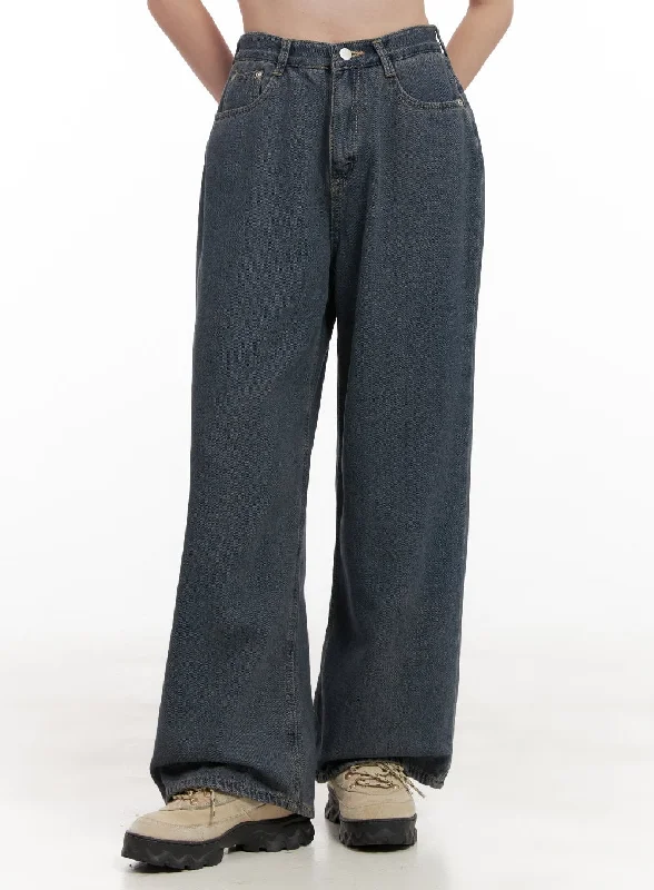 Cher Comfy Cotton Wide Leg Jeans OD403