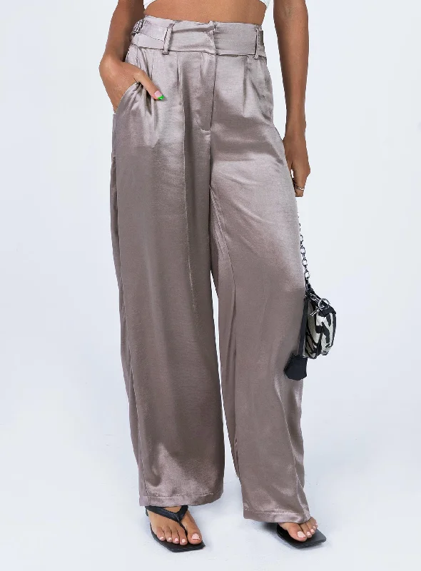 Yasamin Wide Leg Pants Grey