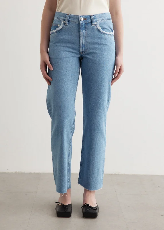 Relaxed Raw Edge Jeans