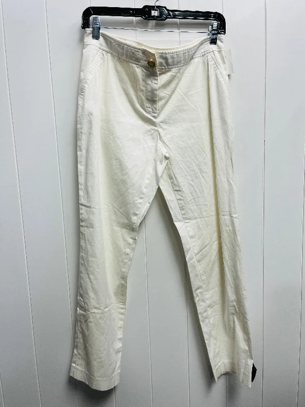 Pants Designer By Tory Burch In White, Size: 6