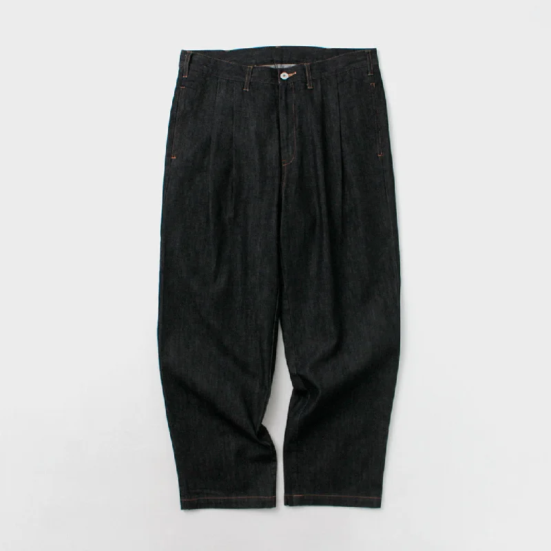 ILL ONE EIGHTY / Denim 2-tuck pants