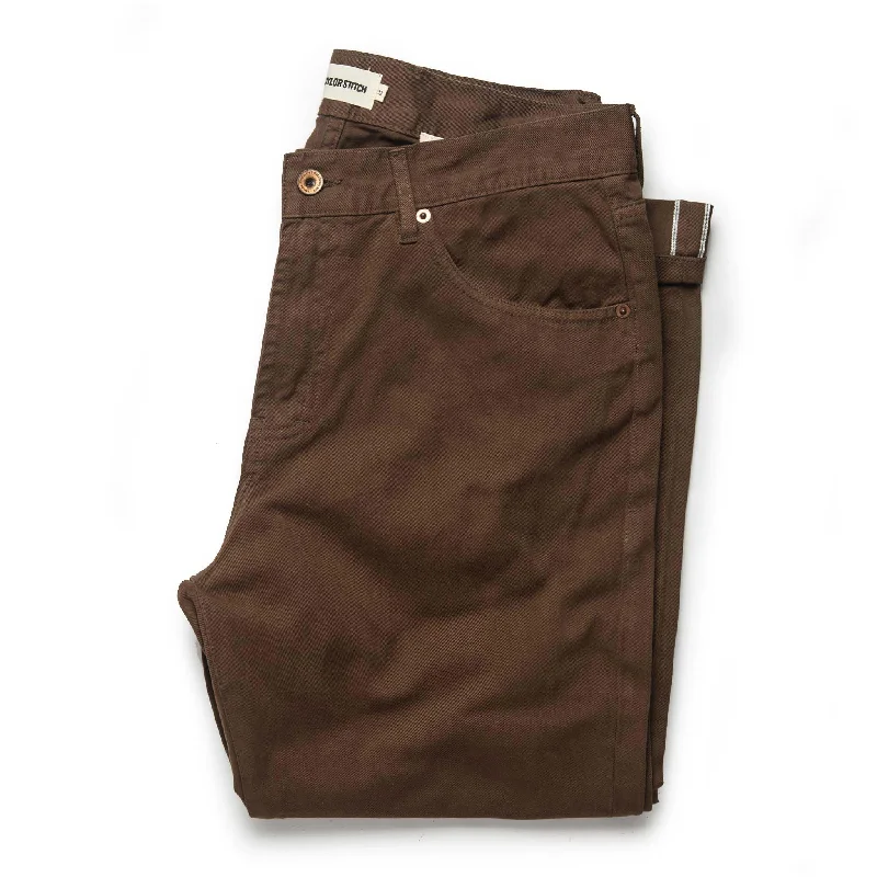 The Democratic All Day Pant in Espresso Selvage