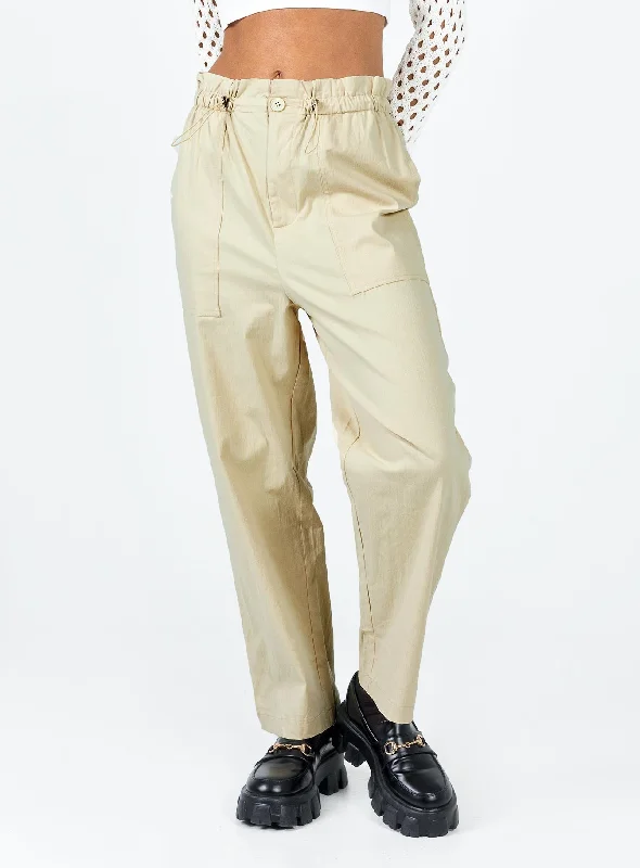 Preston Cargo Pant Beige